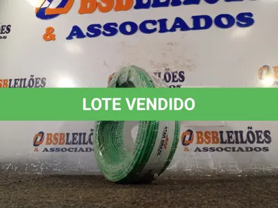 LOTE 190 - 01 ROLO DE CABO FLEXÍVEL 100M 1X2,5MM NA COR VERDE (NOVO). (NO ESTADO) ATENÇÃO! FAZER A VISITAÇÃO ANTES DE ARREMATAR, NÃO SABEMOS SE FUNCIONA. LEILÃO NÃO TEM GARANTIA E NEM DEVOLUÇÃO, SUJEITO A POSSÍVEIS AVARIAS VISÍVEIS/OCULTAS E/OU AUSÊNCIA DE COMPONENTES.