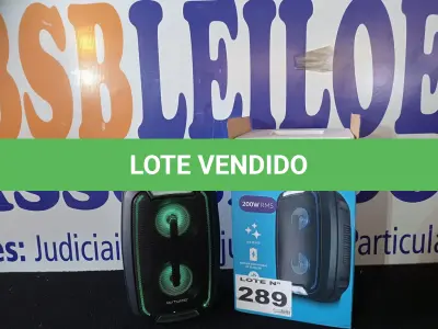 LOTE 289 - 01 - CAIXA DE SOM MINI TORRE PARTY TWS BLUETOOTH MULTILASER (NO ESTADO, NÃO SABEMOS SE FUNCIONA. LEILÃO NÃO TEM GARANTIA E NEM DEVOLUÇÃO, SUJEITO A POSSÍVEIS AVARIAS VISÍVEIS/OCULTAS E/OU AUSÊNCIA DE COMPONENTES)