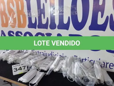 LOTE 347 - 1150 – MASCARAS DESCARTÁVEIS (APROXIMADAMENTE) (NO ESTADO, NÃO SABEMOS SE FUNCIONA. LEILÃO NÃO TEM GARANTIA E NEM DEVOLUÇÃO, SUJEITO A POSSÍVEIS AVARIAS VISÍVEIS/OCULTAS E/OU AUSÊNCIA DE COMPONENTES)