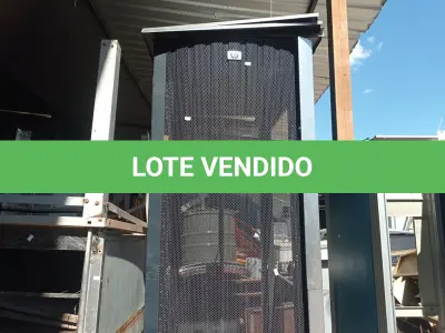 LOTE 491 - 01 RACK PARA EQUIPAMENTOS DE TELECOMUNICAÇÕES. (NO ESTADO) ATENÇÃO! FAZER A VISITAÇÃO ANTES DE ARREMATAR, NÃO SABEMOS SE FUNCIONA. LEILÃO NÃO TEM GARANTIA E NEM DEVOLUÇÃO, SUJEITO A POSSÍVEIS AVARIAS VISÍVEIS/OCULTAS E/OU AUSÊNCIA DE COMPONENTES.