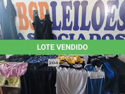 LOTE 204 - 33 – PEÇAS DE ROUPAS FEMININAS (APROXIMADAMENTE) (NO ESTADO, NÃO SABEMOS SE FUNCIONA. LEILÃO NÃO TEM GARANTIA E NEM DEVOLUÇÃO, SUJEITO A POSSÍVEIS AVARIAS VISÍVEIS/OCULTAS E/OU AUSÊNCIA DE COMPONENTES)
