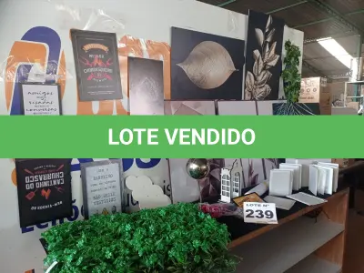 LOTE 239 - 20- ITENS DE DECORAÇÃO DIVERSOS (APROXIMADAMENTE)(NO ESTADO, NÃO SABEMOS SE FUNCIONA. LEILÃO NÃO TEM GARANTIA E NEM DEVOLUÇÃO, SUJEITO A POSSÍVEIS AVARIAS VISÍVEIS/OCULTAS E/OU AUSÊNCIA DE COMPONENTES)