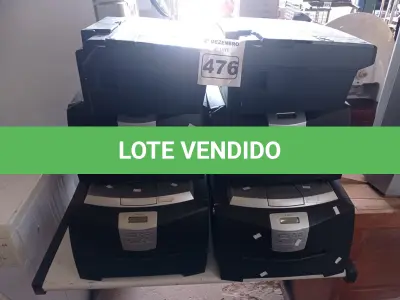 LOTE 476 - 08 IMPRESSORAS SENDO 06 LEXMARK E 02 EPSON. (NO ESTADO) ATENÇÃO! FAZER A VISITAÇÃO ANTES DE ARREMATAR, NÃO SABEMOS SE FUNCIONA. LEILÃO NÃO TEM GARANTIA E NEM DEVOLUÇÃO, SUJEITO A POSSÍVEIS AVARIAS VISÍVEIS/OCULTAS E/OU AUSÊNCIA DE COMPONENTES.