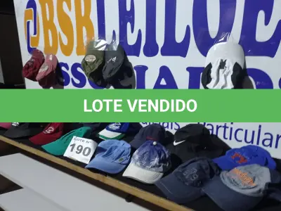 LOTE 190 - 21 – PEÇAS DE BONÉ MASCULINOS (APROXIMADAMENTE) (NO ESTADO, NÃO SABEMOS SE FUNCIONA. LEILÃO NÃO TEM GARANTIA E NEM DEVOLUÇÃO, SUJEITO A POSSÍVEIS AVARIAS VISÍVEIS/OCULTAS E/OU AUSÊNCIA DE COMPONENTES)