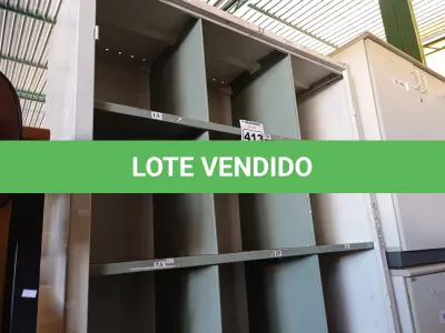 LOTE 413 - 01 ARMÁRIO ROUPEIRO INCOMPLETO. (NO ESTADO) ATENÇÃO! FAZER A VISITAÇÃO ANTES DE ARREMATAR, NÃO SABEMOS SE FUNCIONA. LEILÃO NÃO TEM GARANTIA E NEM DEVOLUÇÃO, SUJEITO A POSSÍVEIS AVARIAS VISÍVEIS/OCULTAS E/OU AUSÊNCIA DE COMPONENTES.