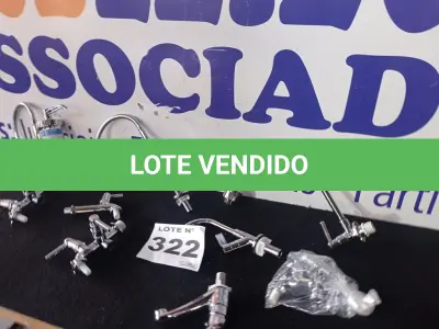 LOTE 322 - 09 – TORNEIRAS DIVERSAS (NO ESTADO, NÃO SABEMOS SE FUNCIONA. LEILÃO NÃO TEM GARANTIA E NEM DEVOLUÇÃO, SUJEITO A POSSÍVEIS AVARIAS VISÍVEIS/OCULTAS E/OU AUSÊNCIA DE COMPONENTES)