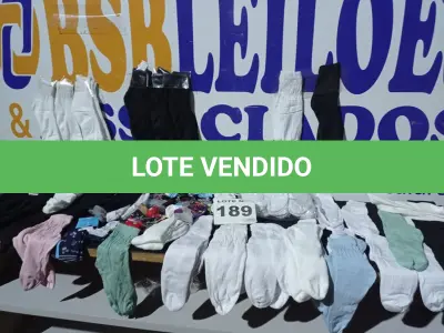 LOTE 189 - 75 – PARES DE MEIAS DIVERSAS (APROXIMADAMENTE) (NO ESTADO, NÃO SABEMOS SE FUNCIONA. LEILÃO NÃO TEM GARANTIA E NEM DEVOLUÇÃO, SUJEITO A POSSÍVEIS AVARIAS VISÍVEIS/OCULTAS E/OU AUSÊNCIA DE COMPONENTES)
