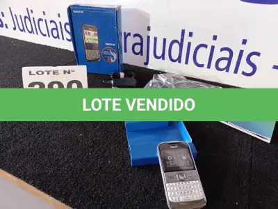 LOTE 290 - 01 – CELULAR NOKIA (NO ESTADO, NÃO SABEMOS SE FUNCIONA. LEILÃO NÃO TEM GARANTIA E NEM DEVOLUÇÃO, SUJEITO A POSSÍVEIS AVARIAS VISÍVEIS/OCULTAS E/OU AUSÊNCIA DE COMPONENTES)