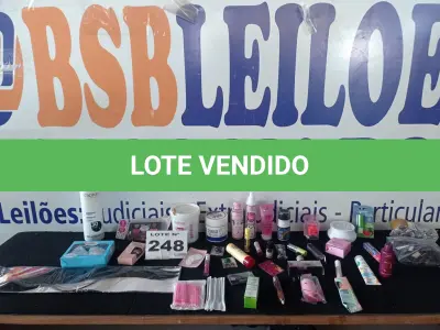 LOTE 248 - 40 – ITENS DE COSMÉTICOS DIVERSOS (APROXIMADAMENTE) (NO ESTADO, NÃO SABEMOS SE FUNCIONA. LEILÃO NÃO TEM GARANTIA E NEM DEVOLUÇÃO, SUJEITO A POSSÍVEIS AVARIAS VISÍVEIS/OCULTAS E/OU AUSÊNCIA DE COMPONENTES)