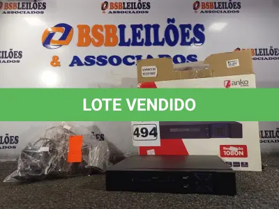 LOTE 494 - 01 DVR E 03 CÂMERAS DE SEGURANÇA. (NO ESTADO) ATENÇÃO! FAZER A VISITAÇÃO ANTES DE ARREMATAR, NÃO SABEMOS SE FUNCIONA. LEILÃO NÃO TEM GARANTIA E NEM DEVOLUÇÃO, SUJEITO A POSSÍVEIS AVARIAS VISÍVEIS/OCULTAS E/OU AUSÊNCIA DE COMPONENTES.