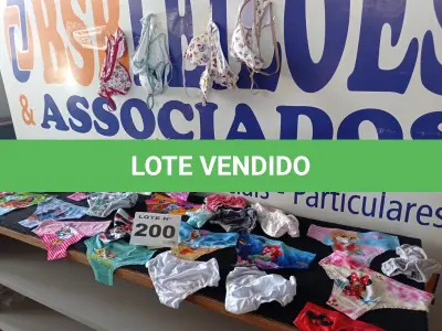 LOTE 200 - 30 – PEÇAS INTIMAS INFANTIL FEMININAS (APROXIMADAMENTE)(NO ESTADO, NÃO SABEMOS SE FUNCIONA. LEILÃO NÃO TEM GARANTIA E NEM DEVOLUÇÃO, SUJEITO A POSSÍVEIS AVARIAS VISÍVEIS/OCULTAS E/OU AUSÊNCIA DE COMPONENTES)