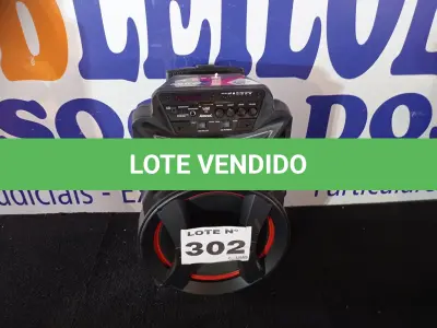 LOTE 302 - 01 - CAIXA DE SOM AMVOX STRONDO (NO ESTADO, NÃO SABEMOS SE FUNCIONA. LEILÃO NÃO TEM GARANTIA E NEM DEVOLUÇÃO, SUJEITO A POSSÍVEIS AVARIAS VISÍVEIS/OCULTAS E/OU AUSÊNCIA DE COMPONENTES)