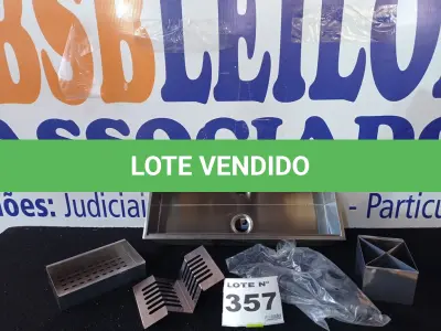 LOTE 357 - 01 - CALHA CANAL ORGANIZADOR ESCORREDOR ÚMIDA INOX STILLUS HOME (NO ESTADO, NÃO SABEMOS SE FUNCIONA. LEILÃO NÃO TEM GARANTIA E NEM DEVOLUÇÃO, SUJEITO A POSSÍVEIS AVARIAS VISÍVEIS/OCULTAS E/OU AUSÊNCIA DE COMPONENTES)