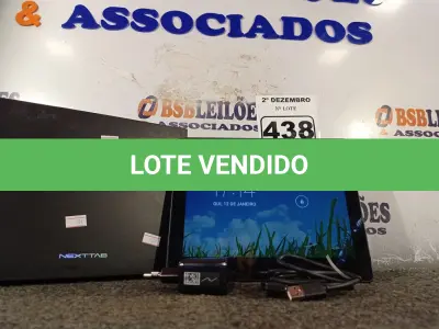 LOTE 438 - 01 TABLET NEXTTAB. (NO ESTADO) ATENÇÃO! FAZER A VISITAÇÃO ANTES DE ARREMATAR, NÃO SABEMOS SE FUNCIONA. LEILÃO NÃO TEM GARANTIA E NEM DEVOLUÇÃO, SUJEITO A POSSÍVEIS AVARIAS VISÍVEIS/OCULTAS E/OU AUSÊNCIA DE COMPONENTES.