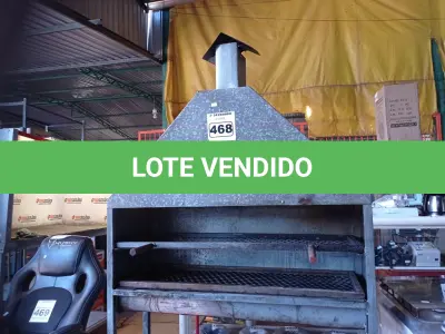 LOTE 468 - 01 CHURRASQUEIRA PARA ESPETINHOS. (NO ESTADO) ATENÇÃO! FAZER A VISITAÇÃO ANTES DE ARREMATAR, NÃO SABEMOS SE FUNCIONA. LEILÃO NÃO TEM GARANTIA E NEM DEVOLUÇÃO, SUJEITO A POSSÍVEIS AVARIAS VISÍVEIS/OCULTAS E/OU AUSÊNCIA DE COMPONENTES.