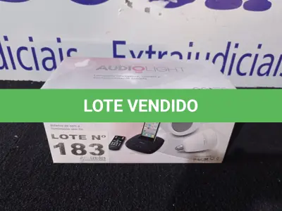 LOTE 183 - 01 - SISTEMA DE SOM E ILUMINAÇÃO SEM FIO (NO ESTADO, NÃO SABEMOS SE FUNCIONA. LEILÃO NÃO TEM GARANTIA E NEM DEVOLUÇÃO, SUJEITO A POSSÍVEIS AVARIAS VISÍVEIS/OCULTAS E/OU AUSÊNCIA DE COMPONENTES)