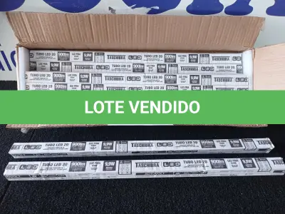 LOTE 258 - 10 - LÂMPADAS TUBULAR LED 60 CM 9,9W BIVOLT 6500K TASCHIBRA (NO ESTADO, NÃO SABEMOS SE FUNCIONA. LEILÃO NÃO TEM GARANTIA E NEM DEVOLUÇÃO, SUJEITO A POSSÍVEIS AVARIAS VISÍVEIS/OCULTAS E/OU AUSÊNCIA DE COMPONENTES)
