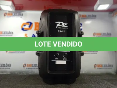 LOTE 300 - 01 CAIXA DE SOM PASSIVA PRO ÁUDIO PX-12 (NO ESTADO) ATENÇÃO! FAZER A VISITAÇÃO ANTES DE ARREMATAR, NÃO SABEMOS SE FUNCIONA. LEILÃO NÃO TEM GARANTIA E NEM DEVOLUÇÃO, SUJEITO A POSSÍVEIS AVARIAS VISÍVEIS/OCULTAS E/OU AUSÊNCIA DE COMPONENTES.
