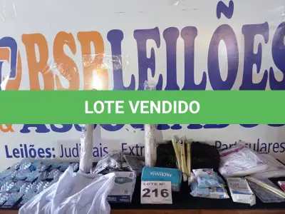 LOTE 216 - 150 – ITENS DE CUIDADOS COM A SAÚDE (APROXIMADAMENTE) (NO ESTADO, NÃO SABEMOS SE FUNCIONA. LEILÃO NÃO TEM GARANTIA E NEM DEVOLUÇÃO, SUJEITO A POSSÍVEIS AVARIAS VISÍVEIS/OCULTAS E/OU AUSÊNCIA DE COMPONENTES)