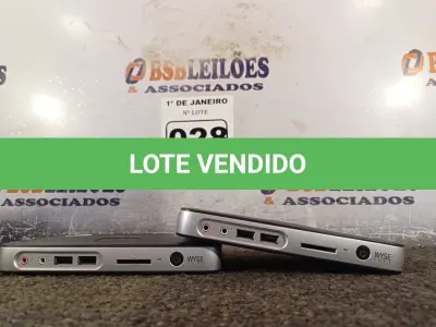 LOTE 028 - 02 TERMINAIS WYSE. (NO ESTADO) ATENÇÃO! FAZER A VISITAÇÃO ANTES DE ARREMATAR, NÃO SABEMOS SE FUNCIONA. LEILÃO NÃO TEM GARANTIA E NEM DEVOLUÇÃO, SUJEITO A POSSÍVEIS AVARIAS VISÍVEIS/OCULTAS E/OU AUSÊNCIA DE COMPONENTES.