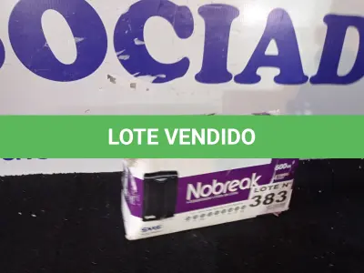 LOTE 383 - 01 - NOBREAK SMS 600VA STATION II (NO ESTADO, NÃO SABEMOS SE FUNCIONA. LEILÃO NÃO TEM GARANTIA E NEM DEVOLUÇÃO, SUJEITO A POSSÍVEIS AVARIAS VISÍVEIS/OCULTAS E/OU AUSÊNCIA DE COMPONENTES)