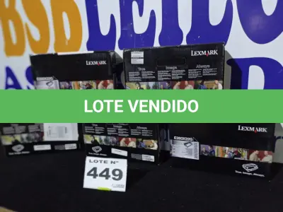 LOTE 449 - 05 - FOTOCONDUTOR LEXMARK E260X22G (NO ESTADO, NÃO SABEMOS SE FUNCIONA. LEILÃO NÃO TEM GARANTIA E NEM DEVOLUÇÃO, SUJEITO A POSSÍVEIS AVARIAS VISÍVEIS/OCULTAS E/OU AUSÊNCIA DE COMPONENTES)