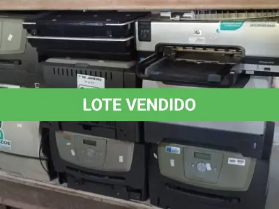LOTE 084 - 01 LOTE COM VÁRIAS IMPRESSORAS MARCAS E MODELOS DIVERSOS. (NO ESTADO) ATENÇÃO! FAZER A VISITAÇÃO ANTES DE ARREMATAR, NÃO SABEMOS SE FUNCIONA. LEILÃO NÃO TEM GARANTIA E NEM DEVOLUÇÃO, SUJEITO A POSSÍVEIS AVARIAS VISÍVEIS/OCULTAS E/OU AUSÊNCIA DE COMPONENTES.