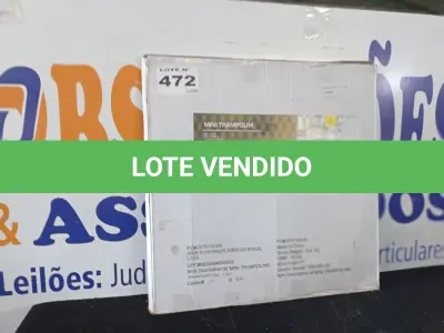 LOTE 472 - 01 - TRAMPOLIM/MINI CAMA ELÁSTICA (NO ESTADO, NÃO SABEMOS SE FUNCIONA. LEILÃO NÃO TEM GARANTIA E NEM DEVOLUÇÃO, SUJEITO A POSSÍVEIS AVARIAS VISÍVEIS/OCULTAS E/OU AUSÊNCIA DE COMPONENTES)
