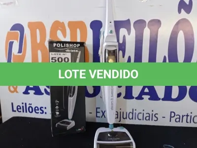 LOTE 500 - 01 - VAPORIZADOR E HIGIENIZADOR ARIETE STEAM AND SWEEPER POLISHOP (NO ESTADO, NÃO SABEMOS SE FUNCIONA. LEILÃO NÃO TEM GARANTIA E NEM DEVOLUÇÃO, SUJEITO A POSSÍVEIS AVARIAS VISÍVEIS/OCULTAS E/OU AUSÊNCIA DE COMPONENTES)