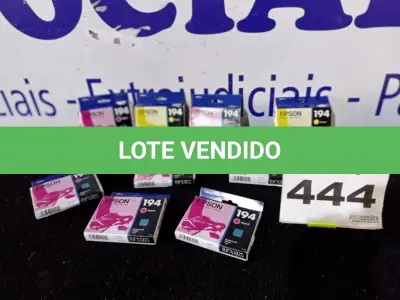LOTE 444 - 09 – CARTUCHO DE TINTA EPSON (NO ESTADO, NÃO SABEMOS SE FUNCIONA. LEILÃO NÃO TEM GARANTIA E NEM DEVOLUÇÃO, SUJEITO A POSSÍVEIS AVARIAS VISÍVEIS/OCULTAS E/OU AUSÊNCIA DE COMPONENTES)