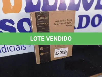 LOTE 539 - 01 - ASPIRADOR ROBÔ SMARTBRUSH 1200 MIDEA BRANCO (NO ESTADO, NÃO SABEMOS SE FUNCIONA. LEILÃO NÃO TEM GARANTIA E NEM DEVOLUÇÃO, SUJEITO A POSSÍVEIS AVARIAS VISÍVEIS/OCULTAS E/OU AUSÊNCIA DE COMPONENTES)