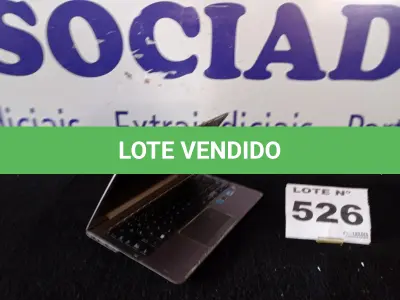 LOTE 526 - 01 – NOTEBOOK SAMSUNG I5 (NO ESTADO, NÃO SABEMOS SE FUNCIONA. LEILÃO NÃO TEM GARANTIA E NEM DEVOLUÇÃO, SUJEITO A POSSÍVEIS AVARIAS VISÍVEIS/OCULTAS E/OU AUSÊNCIA DE COMPONENTES)