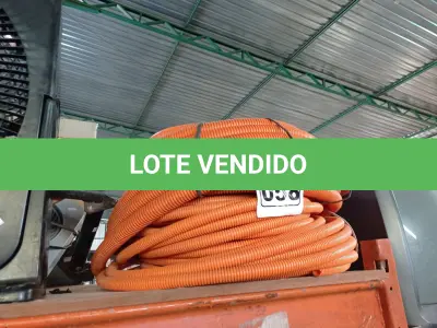 LOTE 058 - 02 ROLOS DE MANGUEIRA CORRUGADA. (NO ESTADO) ATENÇÃO! FAZER A VISITAÇÃO ANTES DE ARREMATAR, NÃO SABEMOS SE FUNCIONA. LEILÃO NÃO TEM GARANTIA E NEM DEVOLUÇÃO, SUJEITO A POSSÍVEIS AVARIAS VISÍVEIS/OCULTAS E/OU AUSÊNCIA DE COMPONENTES.