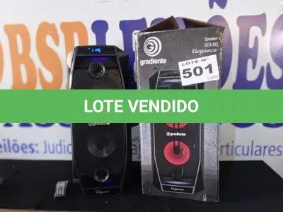 LOTE 501 - 01 - CAIXA AMPLIFICADA GRADIENTE GCA-102 ELEGANCE 500W (NO ESTADO, NÃO SABEMOS SE FUNCIONA. LEILÃO NÃO TEM GARANTIA E NEM DEVOLUÇÃO, SUJEITO A POSSÍVEIS AVARIAS VISÍVEIS/OCULTAS E/OU AUSÊNCIA DE COMPONENTES)