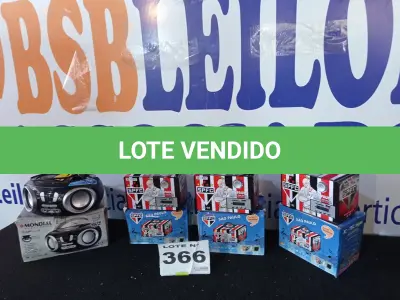 LOTE 366 - 04 – CAIXAS DE SOM DIVERSAS (NO ESTADO, NÃO SABEMOS SE FUNCIONA. LEILÃO NÃO TEM GARANTIA E NEM DEVOLUÇÃO, SUJEITO A POSSÍVEIS AVARIAS VISÍVEIS/OCULTAS E/OU AUSÊNCIA DE COMPONENTES)