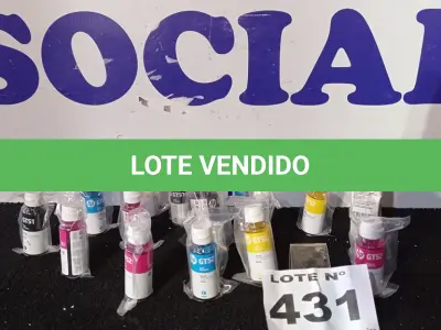 LOTE 431 - 16 - GARRAFAS DE TINTA HP (NO ESTADO, NÃO SABEMOS SE FUNCIONA. LEILÃO NÃO TEM GARANTIA E NEM DEVOLUÇÃO, SUJEITO A POSSÍVEIS AVARIAS VISÍVEIS/OCULTAS E/OU AUSÊNCIA DE COMPONENTES)