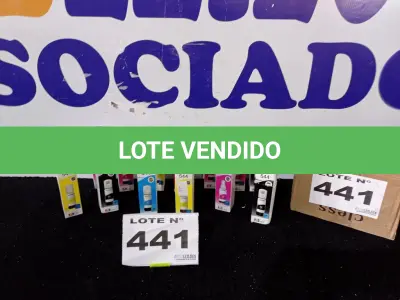 LOTE 441 - 13 - GARRAFAS DE TINTA EPSON (NO ESTADO, NÃO SABEMOS SE FUNCIONA. LEILÃO NÃO TEM GARANTIA E NEM DEVOLUÇÃO, SUJEITO A POSSÍVEIS AVARIAS VISÍVEIS/OCULTAS E/OU AUSÊNCIA DE COMPONENTES)