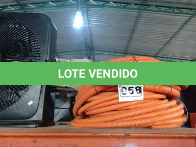LOTE 058 - 02 ROLOS DE MANGUEIRA CORRUGADA. (NO ESTADO) ATENÇÃO! FAZER A VISITAÇÃO ANTES DE ARREMATAR, NÃO SABEMOS SE FUNCIONA. LEILÃO NÃO TEM GARANTIA E NEM DEVOLUÇÃO, SUJEITO A POSSÍVEIS AVARIAS VISÍVEIS/OCULTAS E/OU AUSÊNCIA DE COMPONENTES.