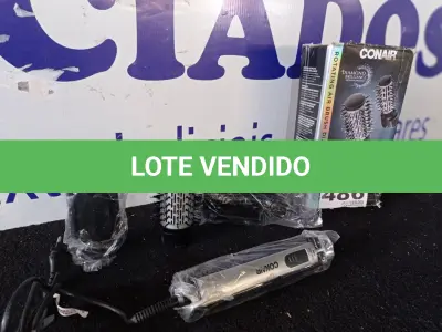 LOTE 486 - 01 - ESCOVA ROTATING AIR BRUSH DIAMOND BRILLIANCE CONAIR | 110V (NO ESTADO, NÃO SABEMOS SE FUNCIONA. LEILÃO NÃO TEM GARANTIA E NEM DEVOLUÇÃO, SUJEITO A POSSÍVEIS AVARIAS VISÍVEIS/OCULTAS E/OU AUSÊNCIA DE COMPONENTES)