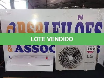LOTE 399 - 01 - AR CONDICIONADO SPLIT INVERTER 12000 BTUS LG DUAL INVERTER VOICE FRIO 220VOLTS (NO ESTADO, NÃO SABEMOS SE FUNCIONA. LEILÃO NÃO TEM GARANTIA E NEM DEVOLUÇÃO, SUJEITO A POSSÍVEIS AVARIAS VISÍVEIS/OCULTAS E/OU AUSÊNCIA DE COMPONENTES)