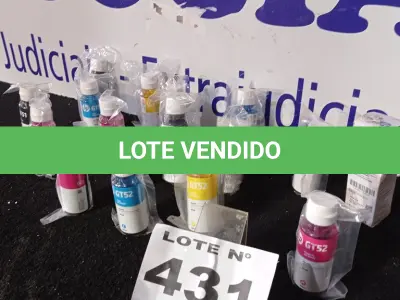 LOTE 431 - 16 - GARRAFAS DE TINTA HP (NO ESTADO, NÃO SABEMOS SE FUNCIONA. LEILÃO NÃO TEM GARANTIA E NEM DEVOLUÇÃO, SUJEITO A POSSÍVEIS AVARIAS VISÍVEIS/OCULTAS E/OU AUSÊNCIA DE COMPONENTES)