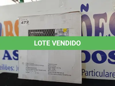 LOTE 472 - 01 - TRAMPOLIM/MINI CAMA ELÁSTICA (NO ESTADO, NÃO SABEMOS SE FUNCIONA. LEILÃO NÃO TEM GARANTIA E NEM DEVOLUÇÃO, SUJEITO A POSSÍVEIS AVARIAS VISÍVEIS/OCULTAS E/OU AUSÊNCIA DE COMPONENTES)