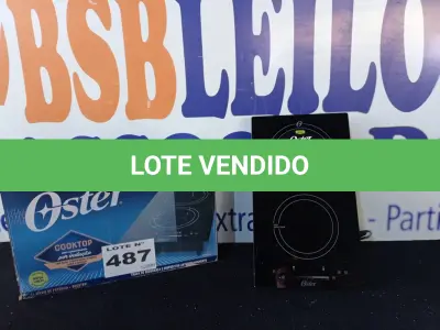 LOTE 487 - 01 - COOKTOP POR INDUÇÃO 2 BOCAS OSTER TOUCH SCREEN 2 EM 1 - 220VOLTS (NO ESTADO, NÃO SABEMOS SE FUNCIONA. LEILÃO NÃO TEM GARANTIA E NEM DEVOLUÇÃO, SUJEITO A POSSÍVEIS AVARIAS VISÍVEIS/OCULTAS E/OU AUSÊNCIA DE COMPONENTES)