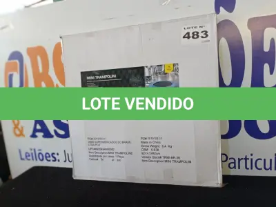 LOTE 483 - 01 - TRAMPOLIM/MINI CAMA ELÁSTICA (NO ESTADO, NÃO SABEMOS SE FUNCIONA. LEILÃO NÃO TEM GARANTIA E NEM DEVOLUÇÃO, SUJEITO A POSSÍVEIS AVARIAS VISÍVEIS/OCULTAS E/OU AUSÊNCIA DE COMPONENTES)