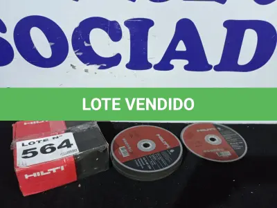 LOTE 564 - 25 - DISCOS DE CORTE METAL HILTI AC-D UP 230 (APROXIMADAMENTE) (NO ESTADO, NÃO SABEMOS SE FUNCIONA. LEILÃO NÃO TEM GARANTIA E NEM DEVOLUÇÃO, SUJEITO A POSSÍVEIS AVARIAS VISÍVEIS/OCULTAS E/OU AUSÊNCIA DE COMPONENTES)