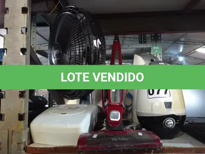 LOTE 077 - 01 CUBA LAVATÓRIO, 02 UMIDIFICADORES, 01 CAIXA SIFONADA, 03 TORNEIRAS, 01 VENTILADOR E 01 CENTRAL DE ALARME MARCAS E MODELOS DIVERSOS. (NO ESTADO) ATENÇÃO! FAZER A VISITAÇÃO ANTES DE ARREMATAR, NÃO SABEMOS SE FUNCIONA. LEILÃO NÃO TEM GARANTIA E NEM DEVOLUÇÃO, SUJEITO A POSSÍVEIS AVARIAS VISÍVEIS/OCULTAS E/OU AUSÊNCIA DE COMPONENTES.