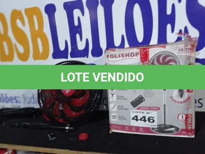 LOTE 446 - 01 VENTILADOR POSISHOP 140 WATTS COM CONTROLE REMOTO. (NO ESTADO) ATENÇÃO! FAZER A VISITAÇÃO ANTES DE ARREMATAR, NÃO SABEMOS SE FUNCIONA. LEILÃO NÃO TEM GARANTIA E NEM DEVOLUÇÃO, SUJEITO A POSSÍVEIS AVARIAS VISÍVEIS/OCULTAS E/OU AUSÊNCIA DE COMPONENTES.