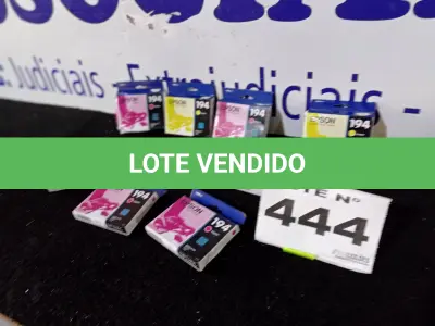LOTE 444 - 09 – CARTUCHO DE TINTA EPSON (NO ESTADO, NÃO SABEMOS SE FUNCIONA. LEILÃO NÃO TEM GARANTIA E NEM DEVOLUÇÃO, SUJEITO A POSSÍVEIS AVARIAS VISÍVEIS/OCULTAS E/OU AUSÊNCIA DE COMPONENTES)