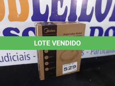 LOTE 529 - 01 - ASPIRADOR ROBÔ SMARTBRUSH 1200 MIDEA BRANCO (NO ESTADO, NÃO SABEMOS SE FUNCIONA. LEILÃO NÃO TEM GARANTIA E NEM DEVOLUÇÃO, SUJEITO A POSSÍVEIS AVARIAS VISÍVEIS/OCULTAS E/OU AUSÊNCIA DE COMPONENTES)