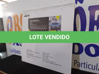 LOTE 464 - 01 - TRAMPOLIM/MINI CAMA ELÁSTICA (NO ESTADO, NÃO SABEMOS SE FUNCIONA. LEILÃO NÃO TEM GARANTIA E NEM DEVOLUÇÃO, SUJEITO A POSSÍVEIS AVARIAS VISÍVEIS/OCULTAS E/OU AUSÊNCIA DE COMPONENTES)